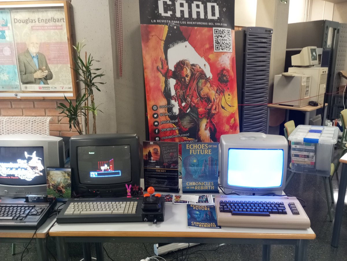 Dwalin15's tweet photo. El estand del CAAD ya montado en @retropolisvlc. ¡Os esperamos! https://t.co/Bx03wDWLKC