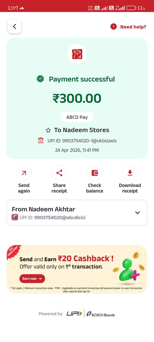 TheGothamFan1's tweet photo. @ABCDabcapital Mobile - 9903754020

What nonsense is this? Haven't received my Rs 50 cashback still. Process it right away https://t.co/PRYBjrWkml