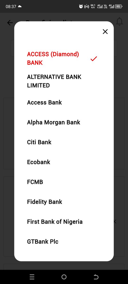 Ze_Austin's tweet photo. @UBACares please add a search bar to the list of banks when adding a new beneficiary https://t.co/Bncl4rCAcD