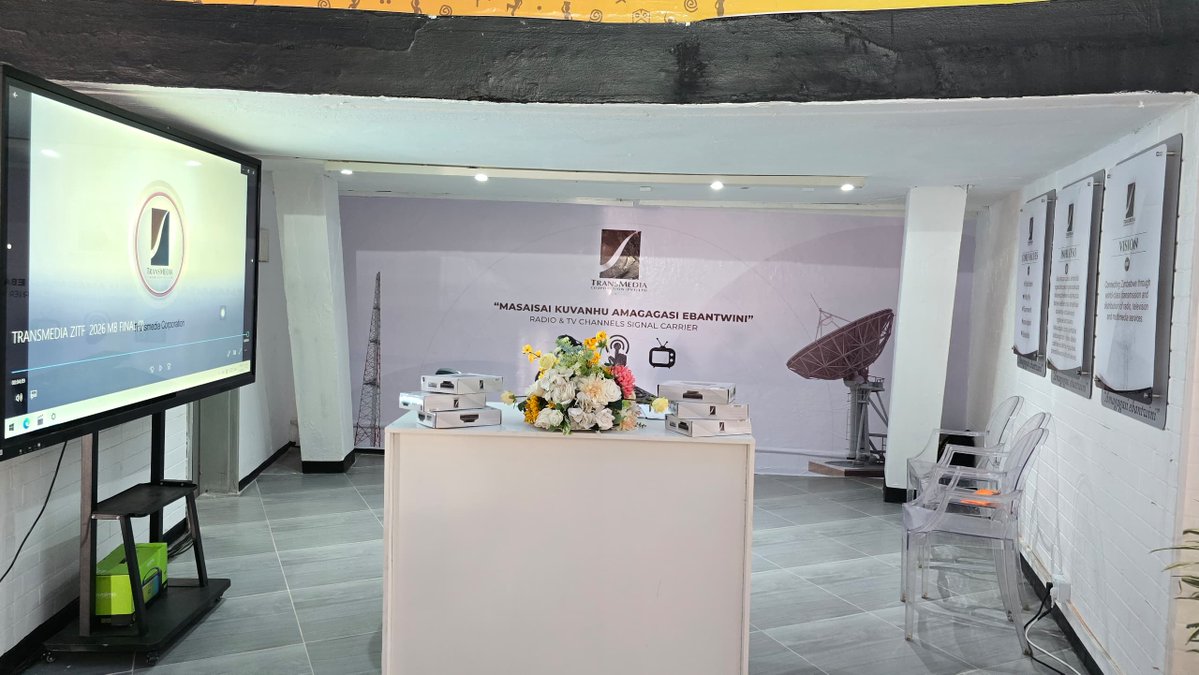 Join us for the final day at the <a href="/InfoMinZW/">Ministry of Information, Publicity & Broadcasting</a> pavilion as we wind up #ZITF2026. The <a href="/transmediazim/">Transmedia Corporation (PVT) LTD.</a> decoder is still there, come through and grab yours. You will watch <a href="/CastleLagerPSL/">Castle Lager PSL ZW</a> matches on <a href="/ZTNPrime/">ZTN</a> &amp; <a href="/ZBCNewsonline/">ZBC News</a> in #HD. <a href="/3KtvZim/">3Ktv</a> <a href="/nrtvzimbabwe/">NRTV</a> &amp; <a href="/KeyonaTv/">KeYona TV</a> are also there.