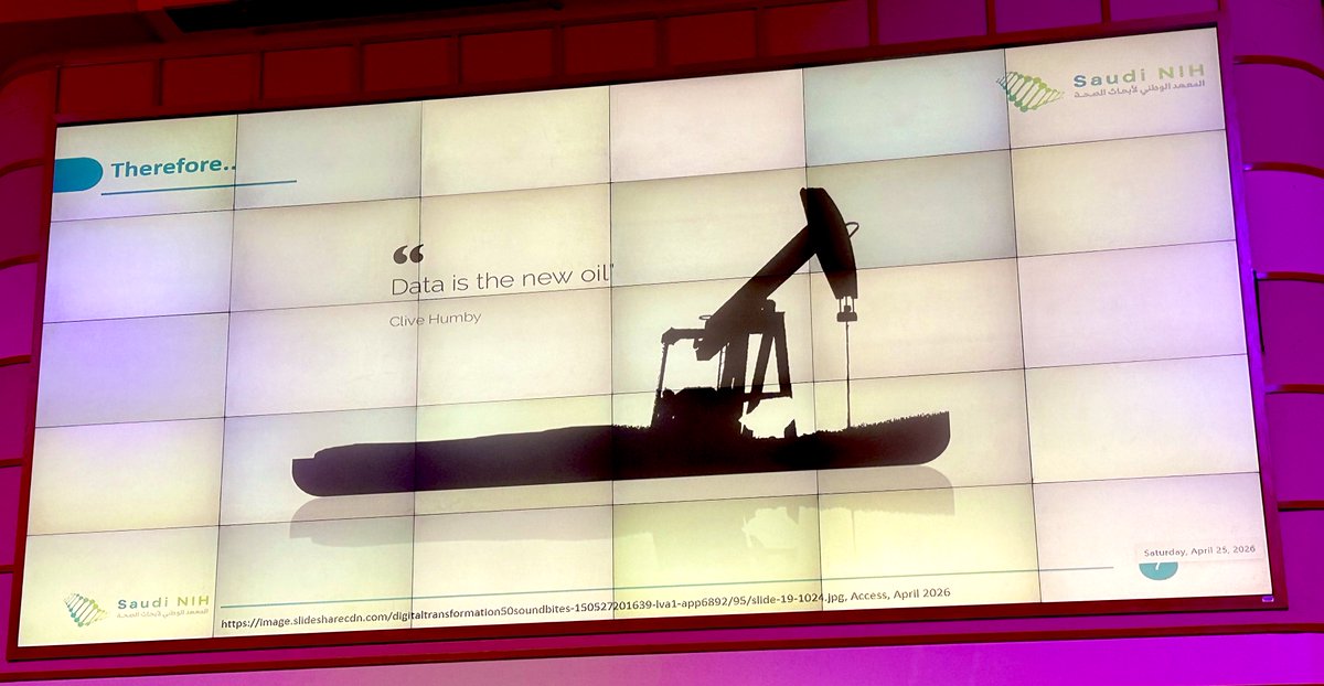 Alimiais's tweet photo. “Data is the new Oil” https://t.co/Qa4o7VYlFJ