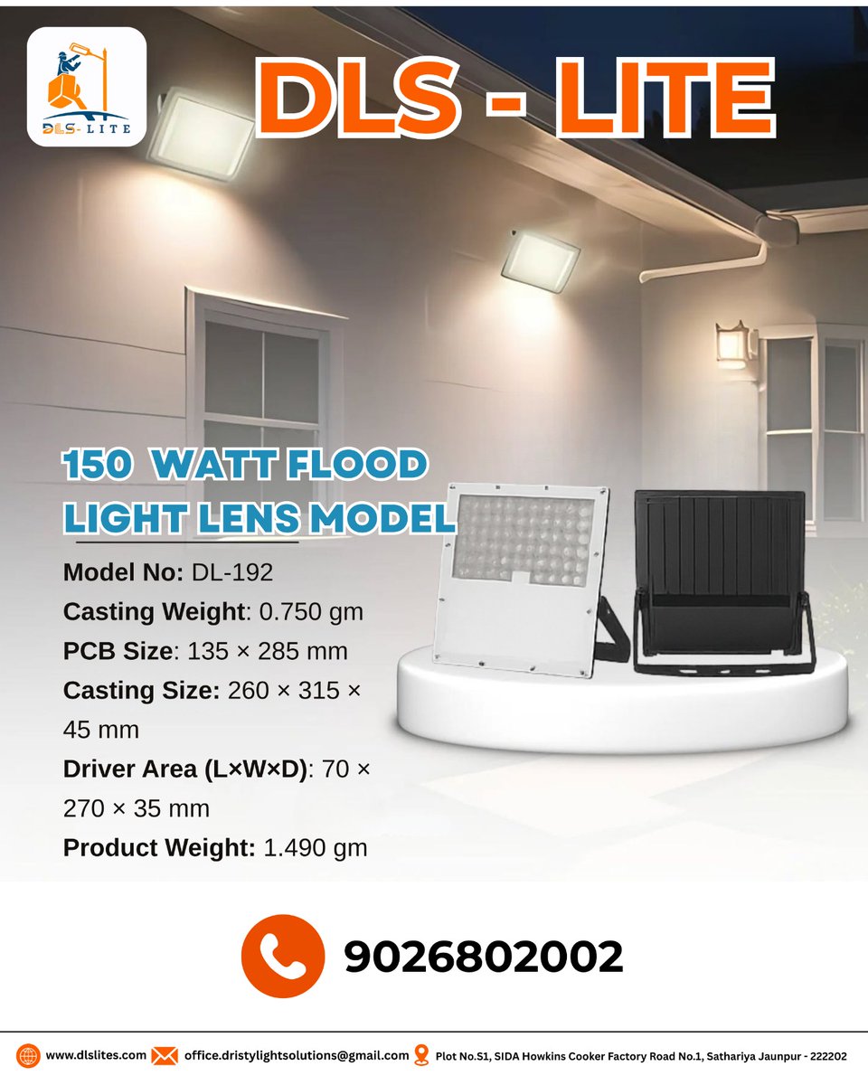 LightDls's tweet image. 💡 DLS-LITE Flood Light Lens Series – Har Power, Har Zarurat ke liye Perfect!

अब lighting का पूरा solution एक ही जगह ✨
पेश है DLS-LITE Flood Light Lens Models – मजबूत डिजाइन, बेहतरीन परफॉर्मेंस और लंबे समय तक चलने वाली क्वालिटी!

#DLSLite #FloodLight #LEDLights