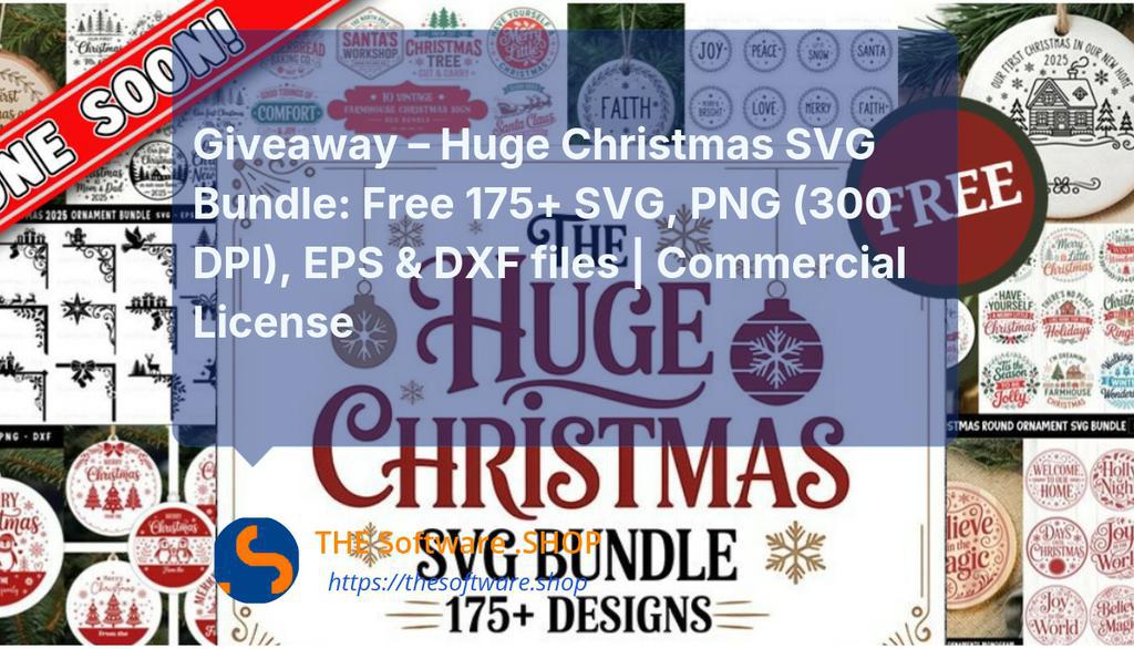 NewestDownload's tweet photo. This Huge Christmas SVG Bundle delivers outstanding value with more than 175 versatile, editable files suitable for a wide range of holiday craft projects.

Read more 👉 https://t.co/VCIXplcv00

#Christmas #DesignBundle #Giveaway https://t.co/MzGWKeqtkx