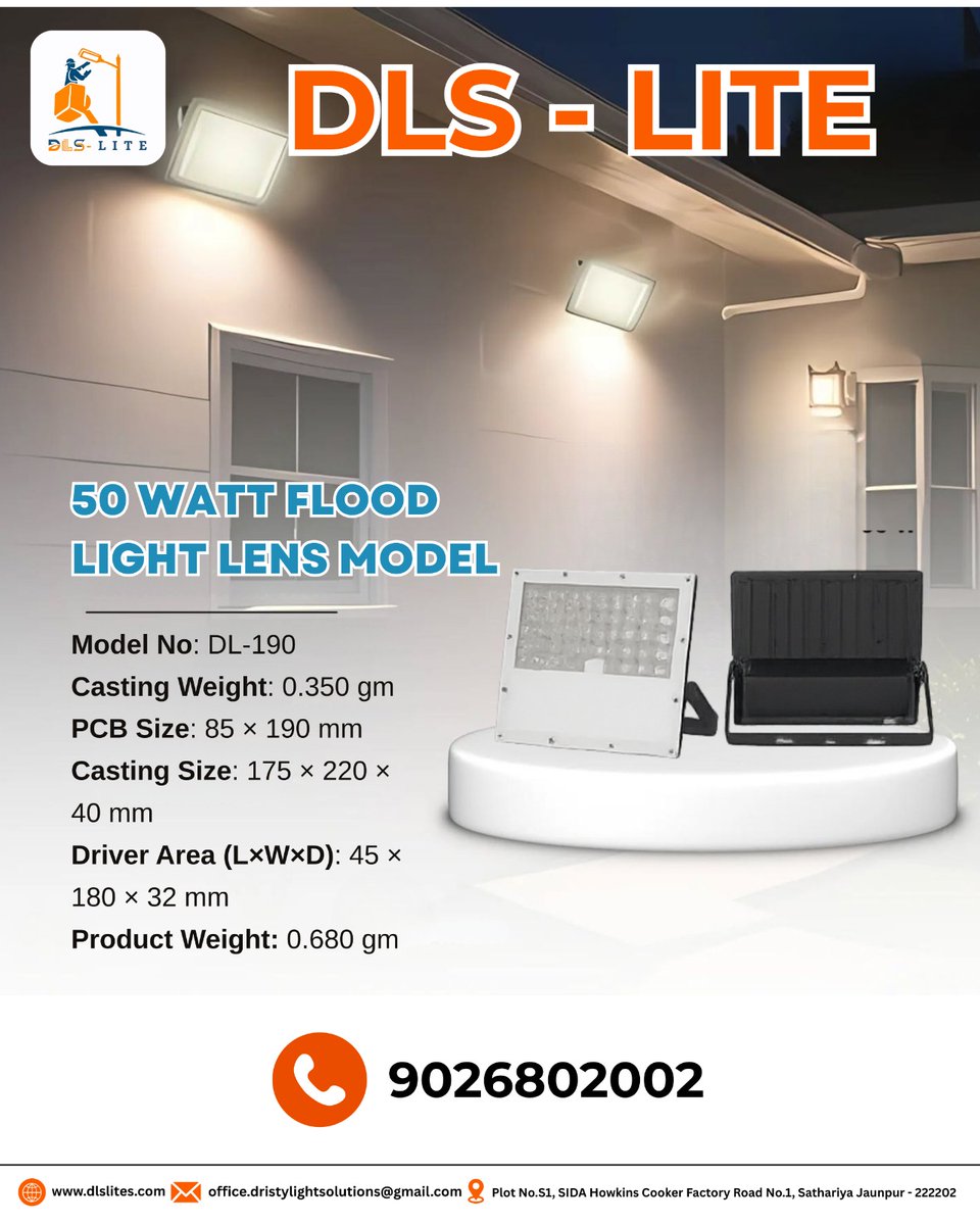 LightDls's tweet image. 💡 DLS-LITE Flood Light Lens Series – Har Power, Har Zarurat ke liye Perfect!

अब lighting का पूरा solution एक ही जगह ✨
पेश है DLS-LITE Flood Light Lens Models – मजबूत डिजाइन, बेहतरीन परफॉर्मेंस और लंबे समय तक चलने वाली क्वालिटी!

#DLSLite #FloodLight #LEDLights