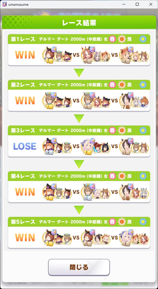sutecat19's tweet photo. 決勝進出！😊
デバデバピサが怖いね
大逃げ牽引いれようかな？🤔 https://t.co/DJjH92P5m1