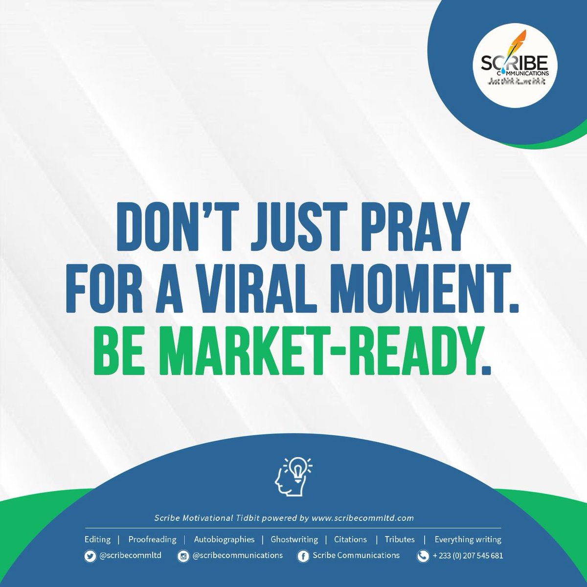 koby_ansah's tweet image. Be ready for your day of breakthrough. #Scribe