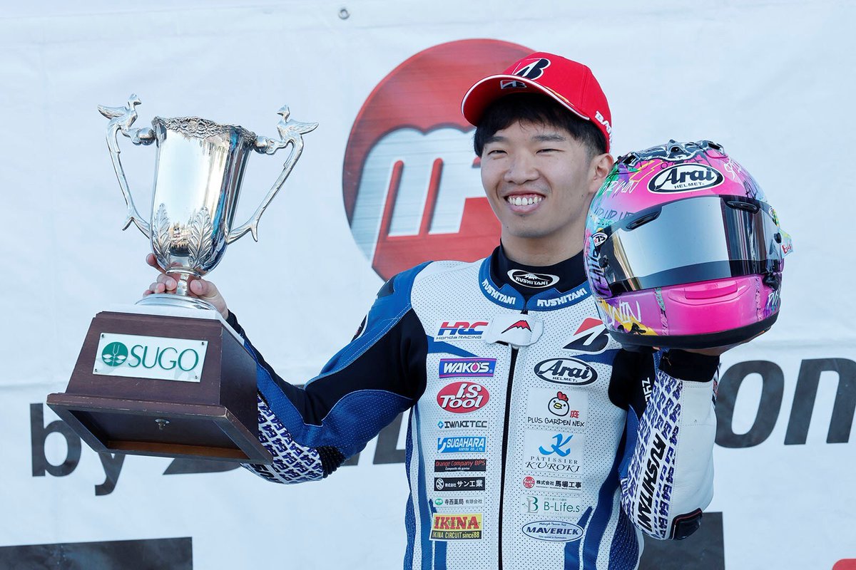 本日、スポーツランドSUGOにて #全日本ロードレース JSB1000クラスとST600クラスのRace1が行われました

JSB1000クラスは、
Astemo Pro Honda SI Racingの ＃野左根航汰 選手（<a href="/kohta_noz3/">野左根航汰</a>）が粘り強い走りで3位表彰台を獲得