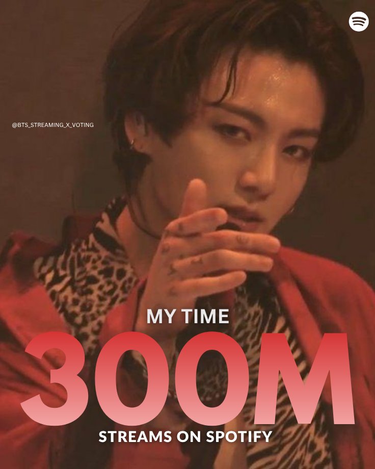btsstreamingbat's tweet photo. 300 million streams and counting — “My Time” keeps proving that every second was worth the wait. 🖤✨
#MyTime300M #Jungkook #ARIRANG #BTS #btsstreamingandvoting https://t.co/BKkt5NA93h