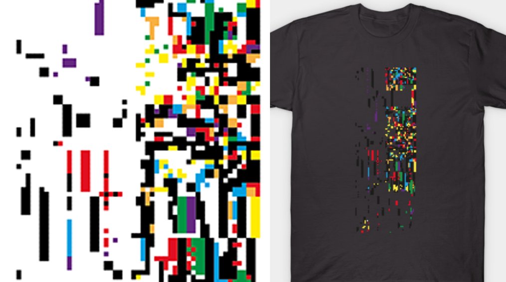 process22art's tweet image. Abstract#221 
Teepublic: tinyurl.com/9v968pvp

#pixelart #pixels #cubes #blocks