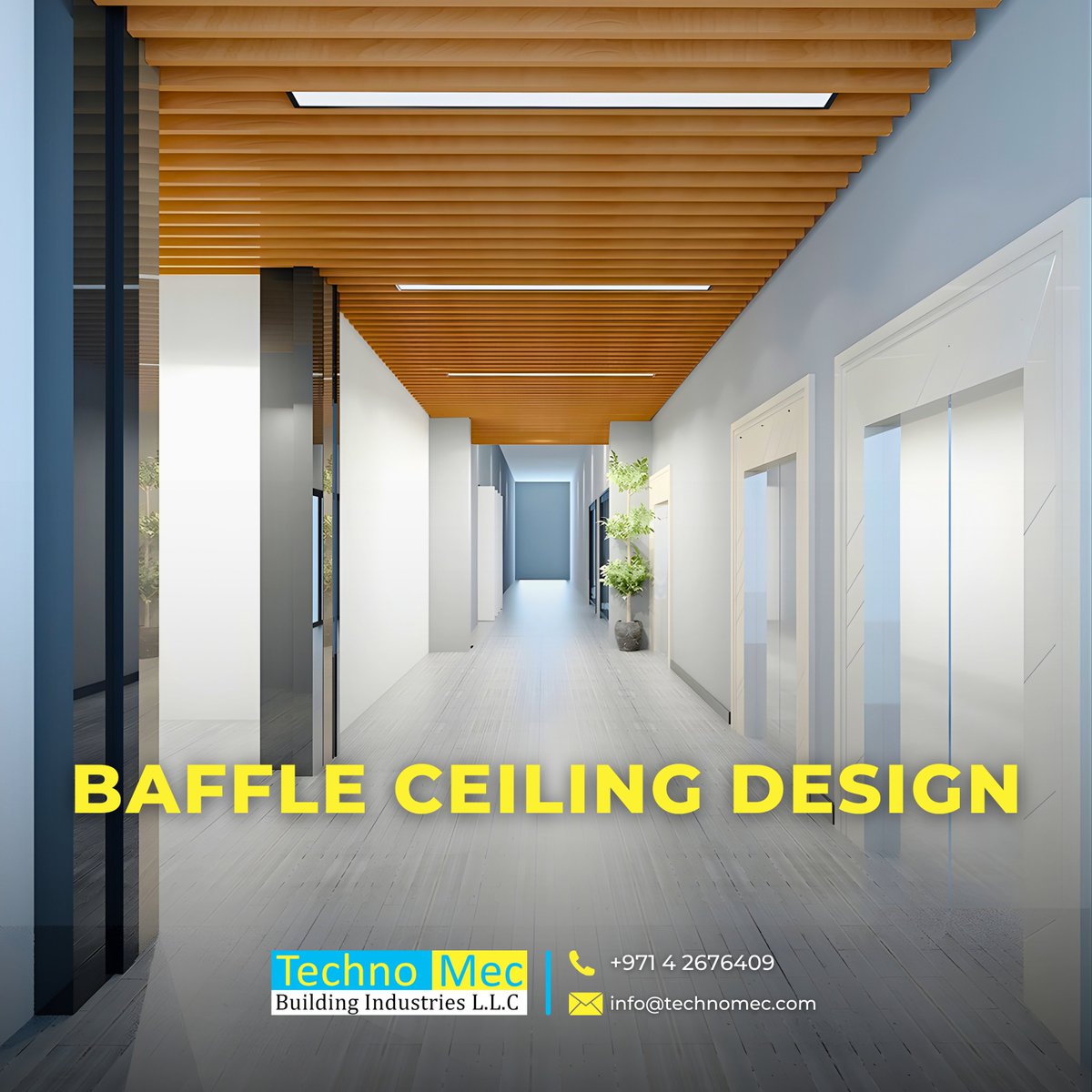 TechnomecL71390's tweet image. Planning a fit-out or upgrade with Baffle Ceilings?

Let’s bring your vision to life with a solution that works as good as it looks.

.

#BaffleCeiling #CommercialInteriors #FitOutProjects #UAEConstruction #InteriorSolutions