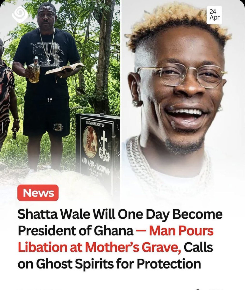 itz_jollof's tweet image. Be honest, can Shatta Wale really become president one day?

#ShattaWale #GhanaPolitics #GhanaTwitter #TrendingNow #GhanaNews