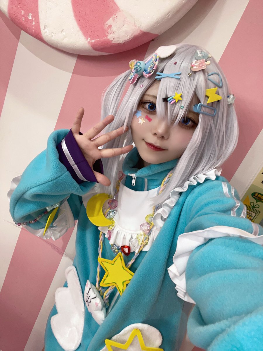 全部がかわいい空間すぎてはっぴー！！
います🩵❕
 #こすうぇ〜ぶ
