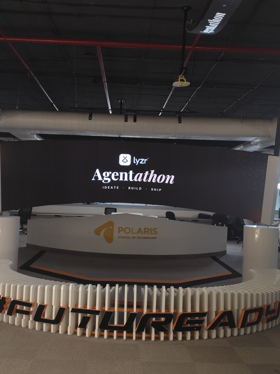 At <a href="/lyzr__ai/">Lyzr AI</a> Agentathon today..