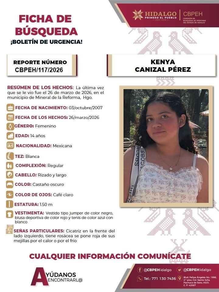 C5Edomex's tweet image. 🔎 #ServicioC5ALaComunidad || Ayudemos a difundir cualquier información para localizar a la siguiente persona. Comuníquese sin costo al: ☎️800 890 29 40; o bien:(800) 702 8770.
Para #Emergencias en el momento de los hechos marque 📞9⃣1⃣1⃣