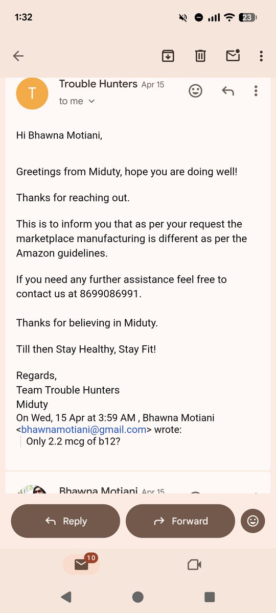 bsm5's tweet photo. Hey @miduty_in selling different products under the same name on your website and @amazonIN? https://t.co/VJCFfGffQr