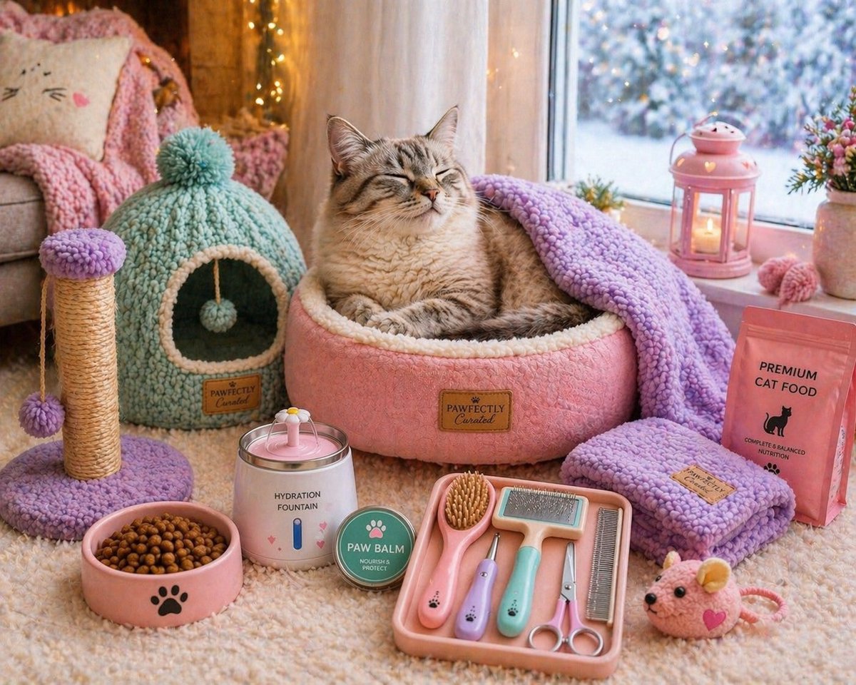 PawfectlyC's tweet image. Does your cat have everything they need this winter? ❄️🐾

This is what love looks like in a box. 🎁
Hand-picked. Curated with care.

Warm. Cosy. Completely cared for.

#PawfectlyCurated #WinterCatEssentials #CatMom #CatsOfInstagram #PetGiftingJoburg #CuratedForPawrents