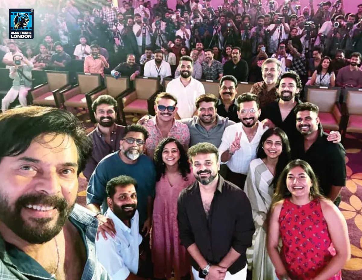 _Blue_Tigers_'s tweet photo. A glimpse into a powerful evening.

Moments, memories, and the magic of cinema — captured from the Patriot press meet with legends like Mammootty, Kunchacko Boban, and Mahesh Narayanan.

#Patriot #PressMeet #CinemaVibes https://t.co/84WDezmSb7