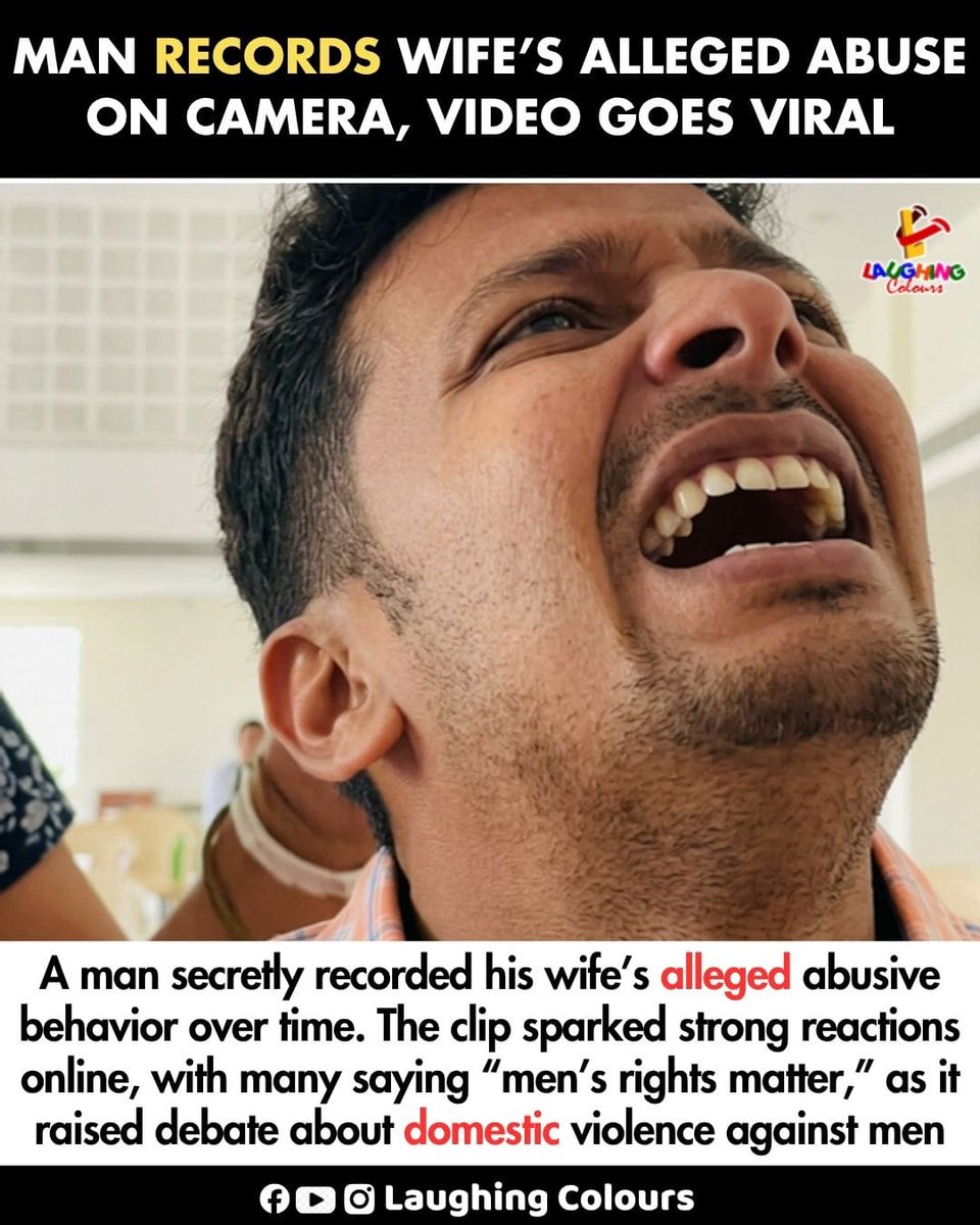 LaughingColours's tweet image. Man records abuse video 😢

#DomesticViolence #Awareness #ViralVideo #SocialIssues
