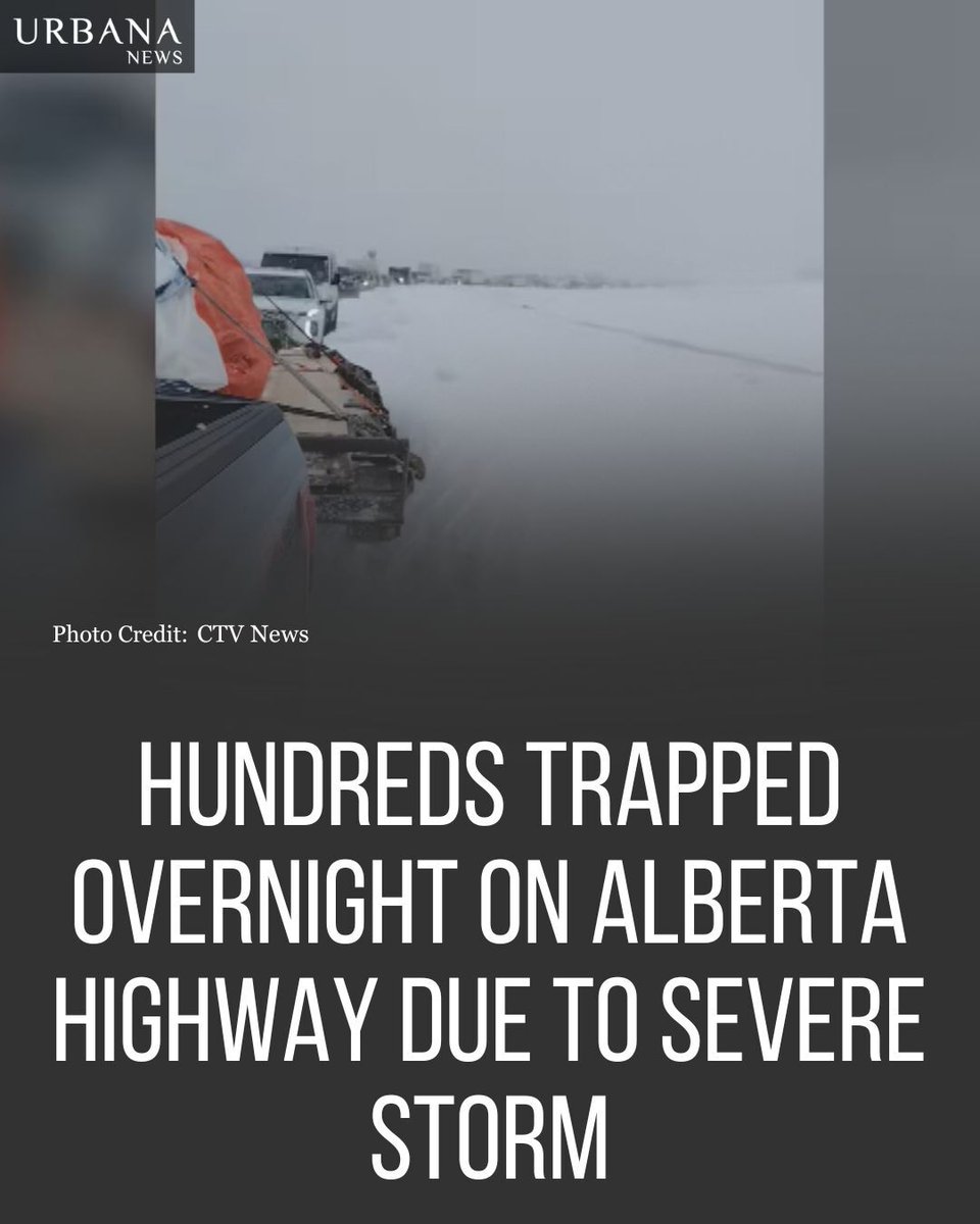 contacturbana's tweet image. A major Alberta snowstorm stranded hundreds on highways, causing crashes and leaving ~300 vehicles stuck overnight as dangerous road conditions disrupted travel.

Click to know more - urbananews.ca/hundreds-trapp…

#AlbertaWeather #Snowstorm #TravelAlert