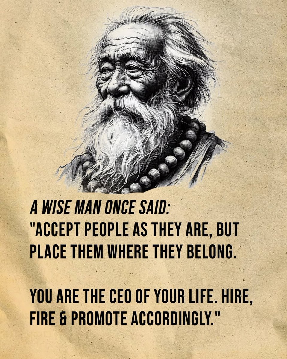 Shra1Dr's tweet image. Accept people as they are ✔️
But place them where they belong 🎯

Not everyone deserves access ❌
Not everyone deserves your energy ❌

Protect your space 🔒
Manage your circle wisely 🔥

You’re the CEO of your life 💯

#SelfRespect #Boundaries #Mindset #LevelUp