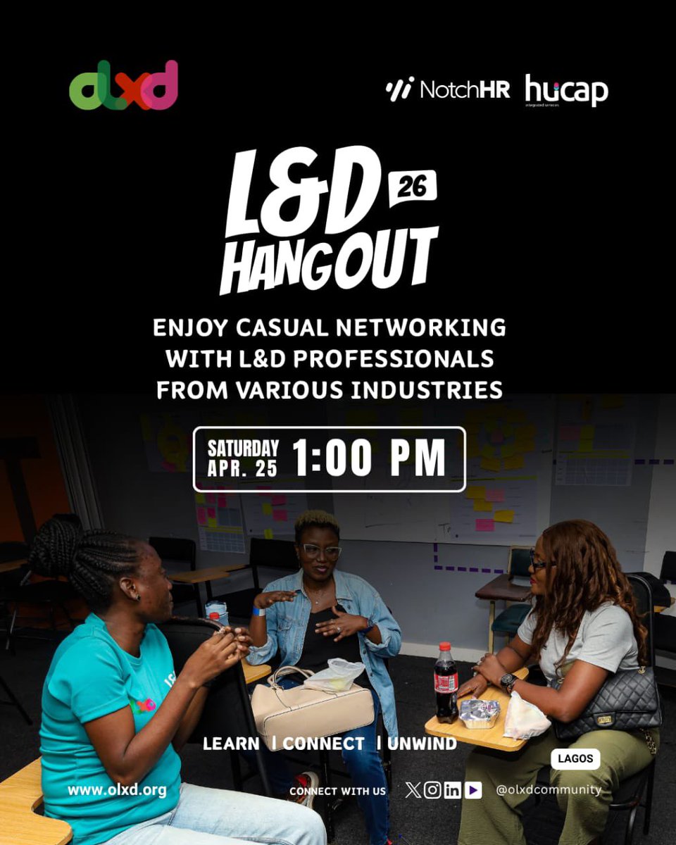 olxdcommunity's tweet image. Today.

The L&amp;amp;D Hangout is here.

Beyond the conversations, the real question is:
what will we take back into our organizations and actually do differently?

See you in the room.

#LearningAndDevelopment
#OLxDxNotchHR
#OLxDxHucap
#LnDHangout