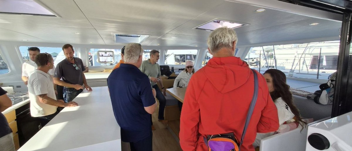 A huge thank you to everyone who has come and continues to come in great numbers to visit Balance Catamarans at the International Multihull Show  in La Grande Motte 

#multihull #balancecatamarans #balance580 #lagrandemotte #boatshow #salonnautique #internationalmultihullshow