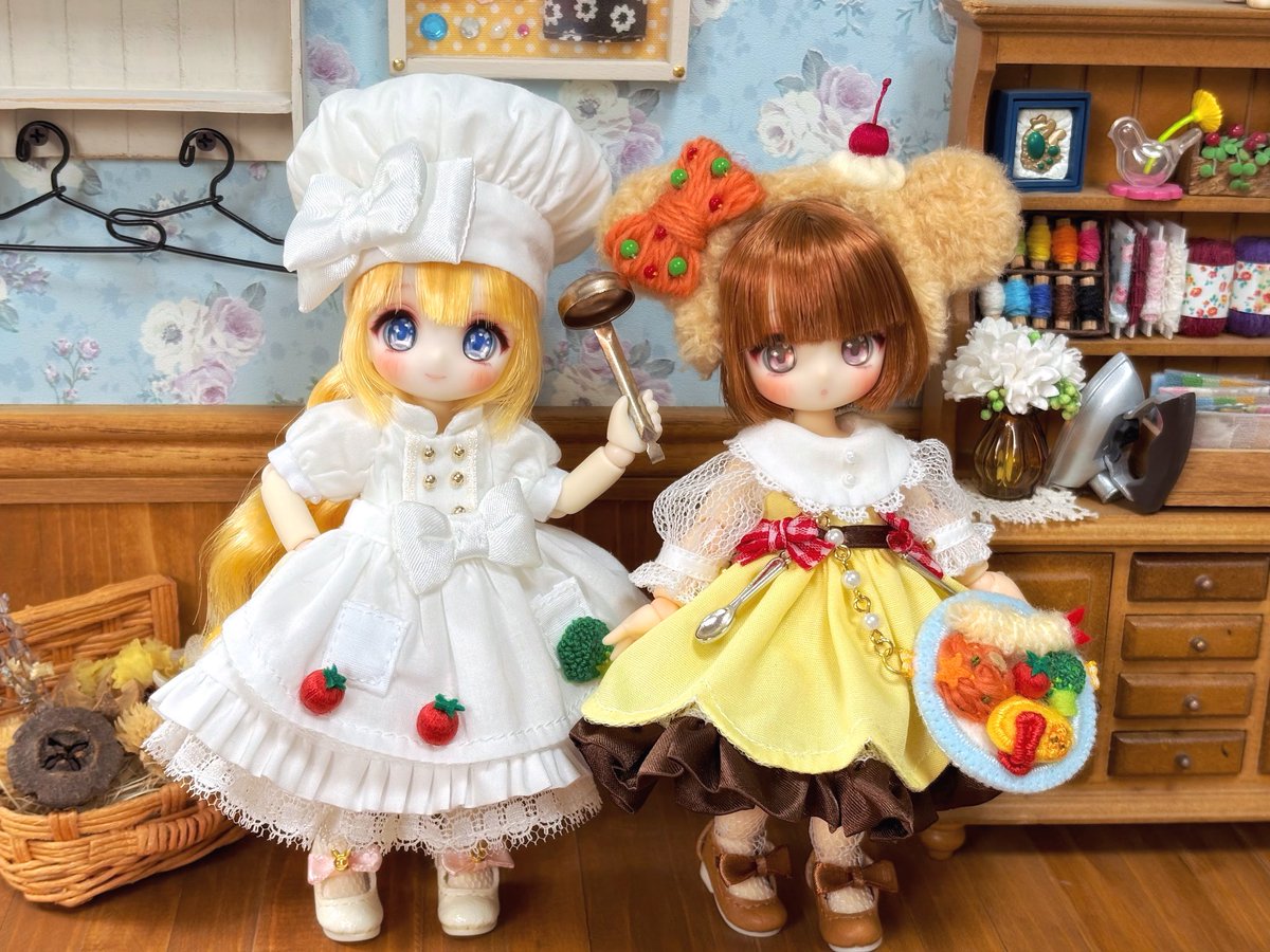 アゾンさんで4/29から始まる #シュガパ4 にミハナ×RE:VANILLA*で参加させていただきます！
今回はいろんな食材を変身させちゃうミラクルコックさんと、お子様ランチちゃんです😋