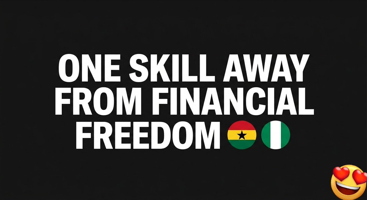 Hot take: Most West African entrepreneurs are one skill away from financial freedom online.

Not one connection.
Not one investor.
Not one lucky break.

One skill — learned consistently — applied daily.

What skill are you developing right now? 🇬🇭🇳🇬