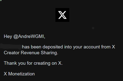 AndreWGMI's tweet photo. X pay day! 

Our network is growing because we stay consistent and push every day.

This could be you, but you don't follow or engage. 
So what are you waiting for? https://t.co/4jhpowVORG