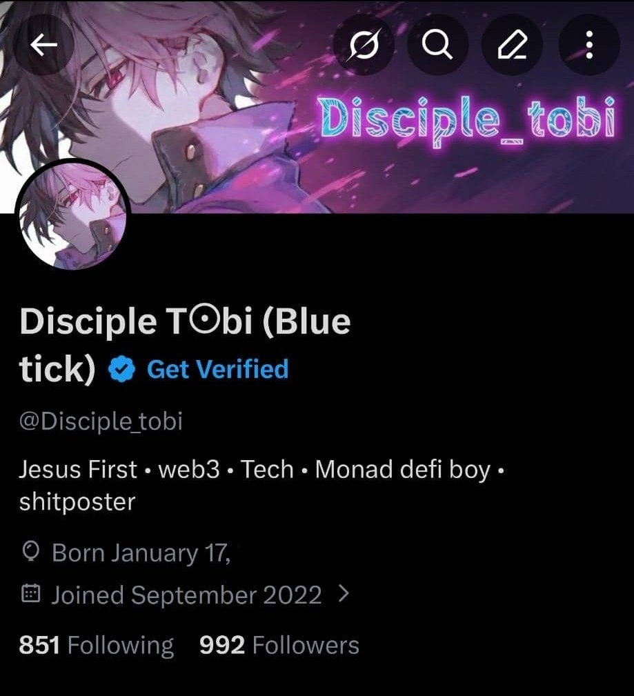 Disciple T⨀bi tweet media