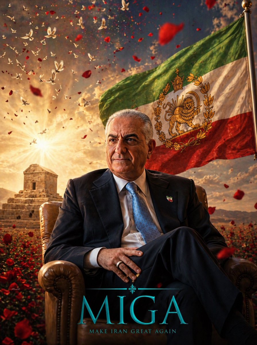 artpahlavi2019's tweet image. Iran’s glory in the echo of the Shah🌹

#KingRezaPahlavi‌ForIran 
#KingRezaPahlavi‌ 
#جاویدشاه 
#MIGA 

💚🤍❤️‍🔥