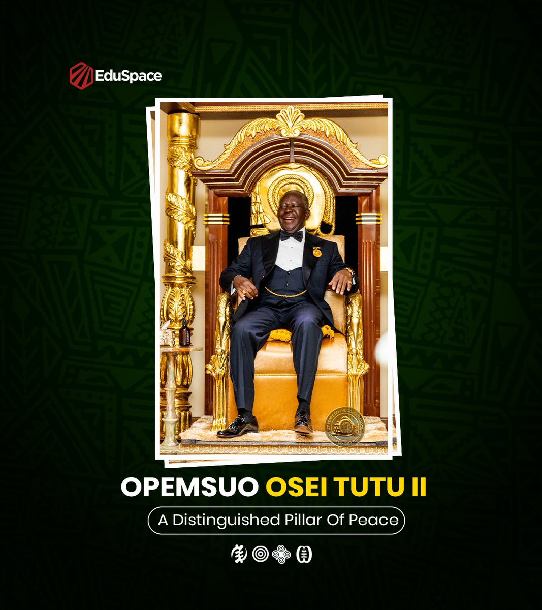 EduSpaceTech's tweet photo. Opemsuo Osei Tutu II, a distinguished Pillar of Peace for the last 27 years. https://t.co/EbUNs5kiPw