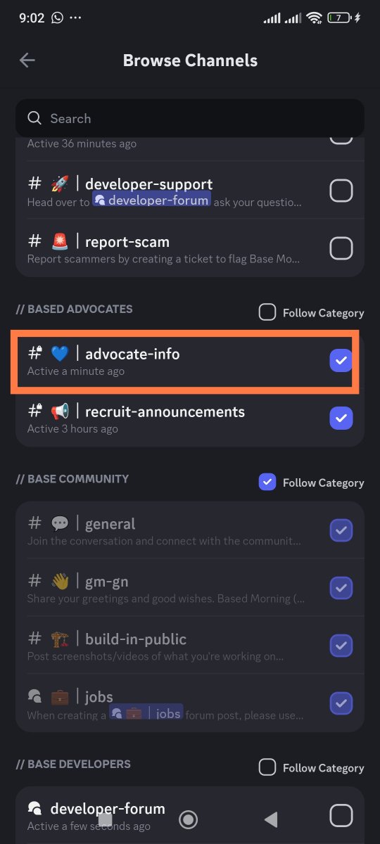 bashorunedward's tweet photo. 🟦Here is an Alpha on how to get
max. allocation on Base, Most times it is not about farming but paying attention to details.

📘Based Advocate should get a special percentage % of Base token on TGE!

🔷How to get the Based Advocate Role?

Steps below 🪜.
-Go to base Discord here; https://t.co/J22jM8YwT2

-Click on Browse Channels

-Stroll down and click on "Advocate Info"

-Fill out the form

-Click on "Base Advocate Recruit" to add the role for you on the discord 

-Now keep Creating content for Base

Based Advocate are Passionate stewards who act as a vital link between the community and the core team. They foster engagement by creating content, providing decentralized support, and relaying critical feedback.

I got Eligible for fluent Airdrop because I paid attention and I got the creator role.

Pay attention to details today.
Feel free to fade as well.

It can only gets better from here.

I will keep bringing updates that can change lifes daily, Yours is to take action and stay positioned.

Peace 🕊️.

Disclaimer; This is not a paid promotion.