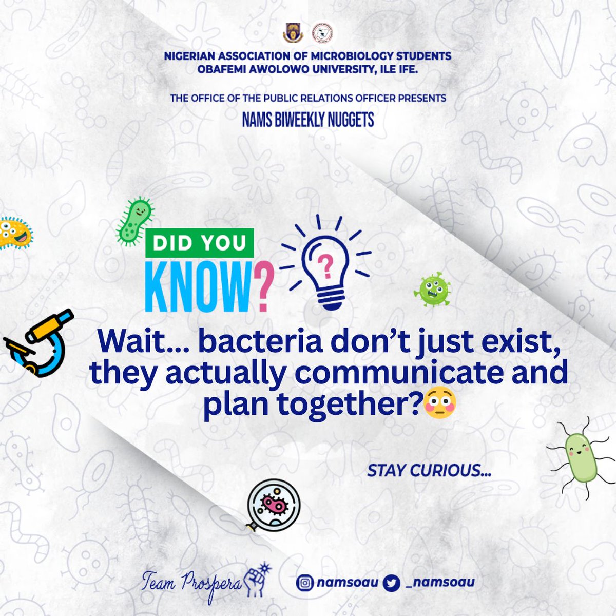 Nigerian Association of Microbiology Students OAU tweet media