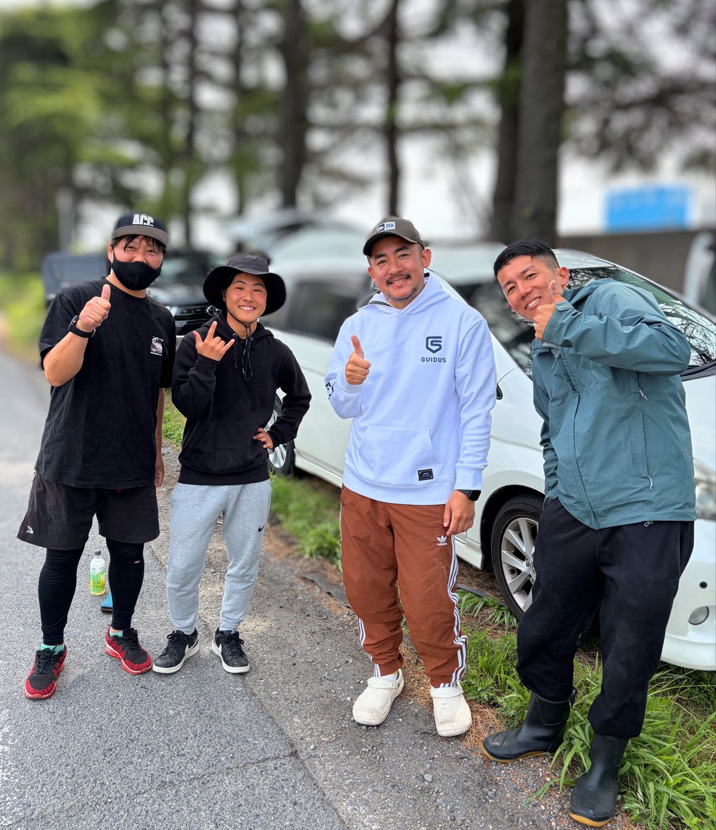 このメンバーで
サワキャスを楽しんだ🎣
るか君にかなりの成長を
感じました😁🤟