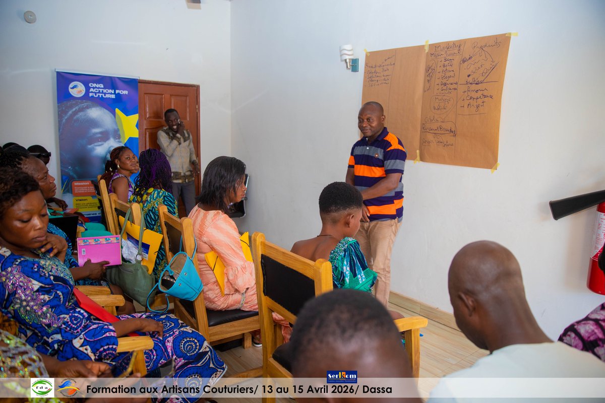 Actionforfutur's tweet photo. Les données recueillies au cours de la formation révèlent que : 30 % rencontrent des difficultés dans la gestion de leur atelier, notamment dans la collaboration avec leurs apprentis ; 100 % se sont déclarés satisfaits et intéressés par la thématique. https://t.co/ieKVG71yD5