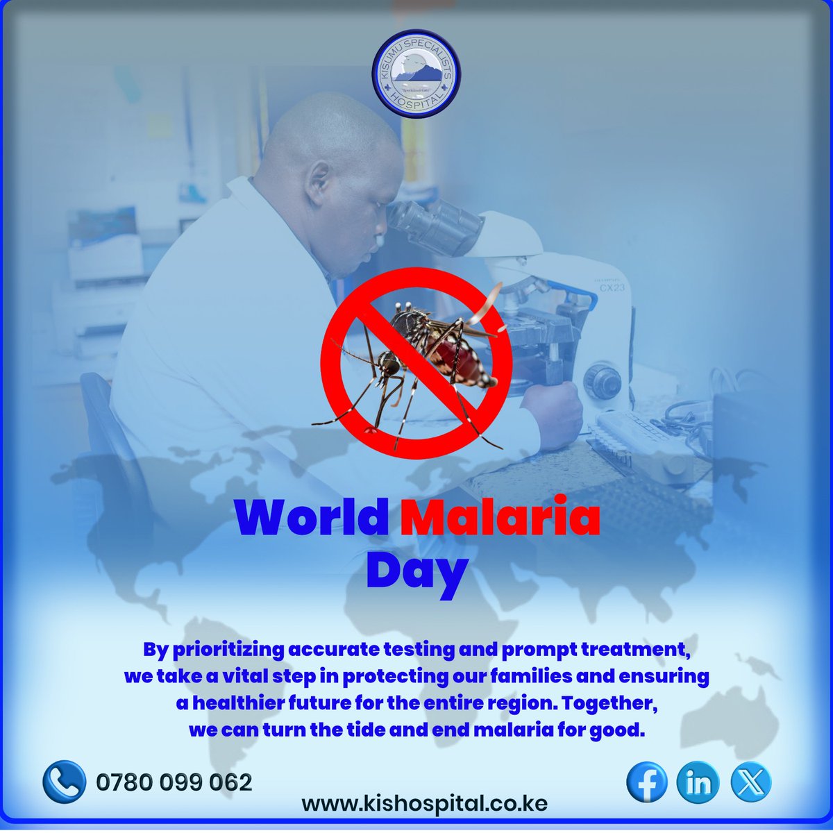 Don’t ignore the signs; fever could be malaria.
Visit Kisumu Specialists Hospital for accurate testing and timely care.