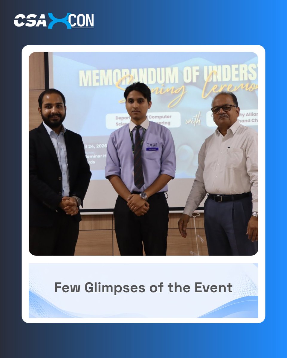 xconindia's tweet photo. More glimpses from a day filled with collaboration and meaningful conversations.

From interactive sessions to students participation, every moment witnessed the spirit of learning and growth at Tula’s Institute, Dehradun.

#EventHighlights #CSAUttarakhand https://t.co/toUvnI66qK
