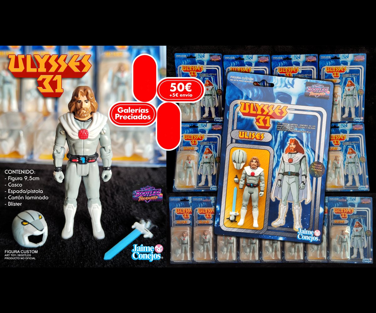 ¡Abro lista de reserva / Comissions open!🔥
Si quieres tu figura de Ulises 31 custom, exclusiva y numerada, escríbeme por privado para que te apunte. En las próximas semanas/meses iré terminando y enviando en orden de inscripción (¡paciencia!).  Como siempre, GRACIAS❤️😘