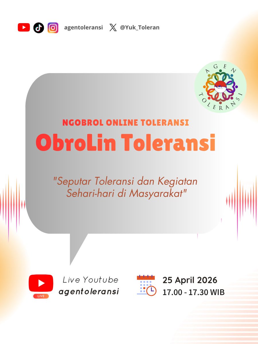 Agen Toleransi tweet media