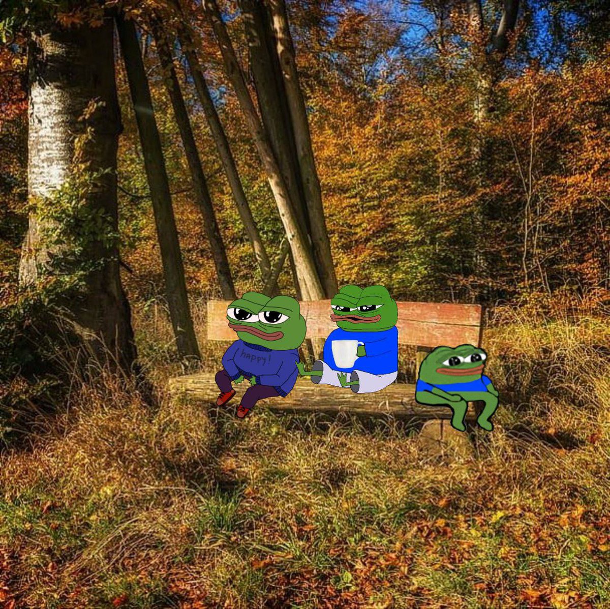 Gm frog fam.  

$Pepo and his friends decided to touch the grass, I wish you to follow their example.