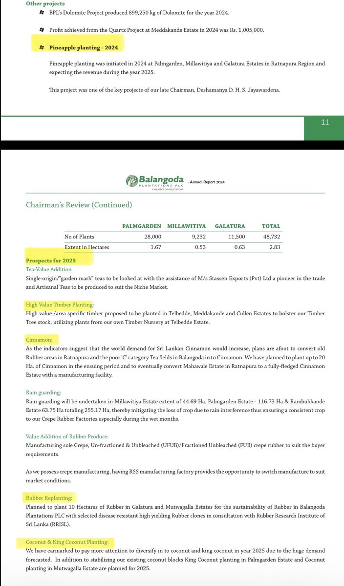 Ahd_Ruzaik's tweet image. Quarterly Financial Summary of Balangoda Plantation PLC
 #Bala #Balasl #Bala.N #csebala #lka #equity #cse #stocks #SriLanka #lka
Fair value gains on biological assets have been rising.
Timber reserves are increasing in equity.
Cinnamon Trees planted.
Growth in plan. assets base💚