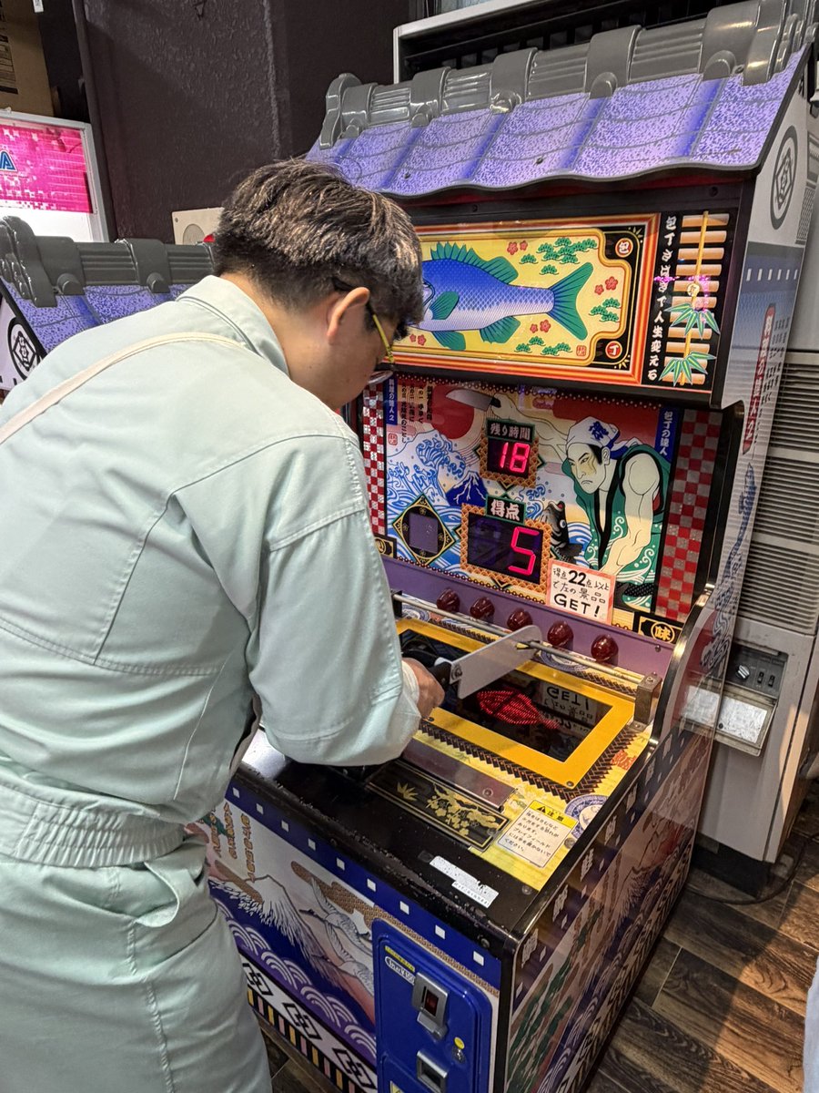 fukutake555's tweet image. ゲームコーナーで、有野課長も遊んでた『料理の達人2』をプレーイ！思ったよりムズい！ #gccx #gccx社員旅行