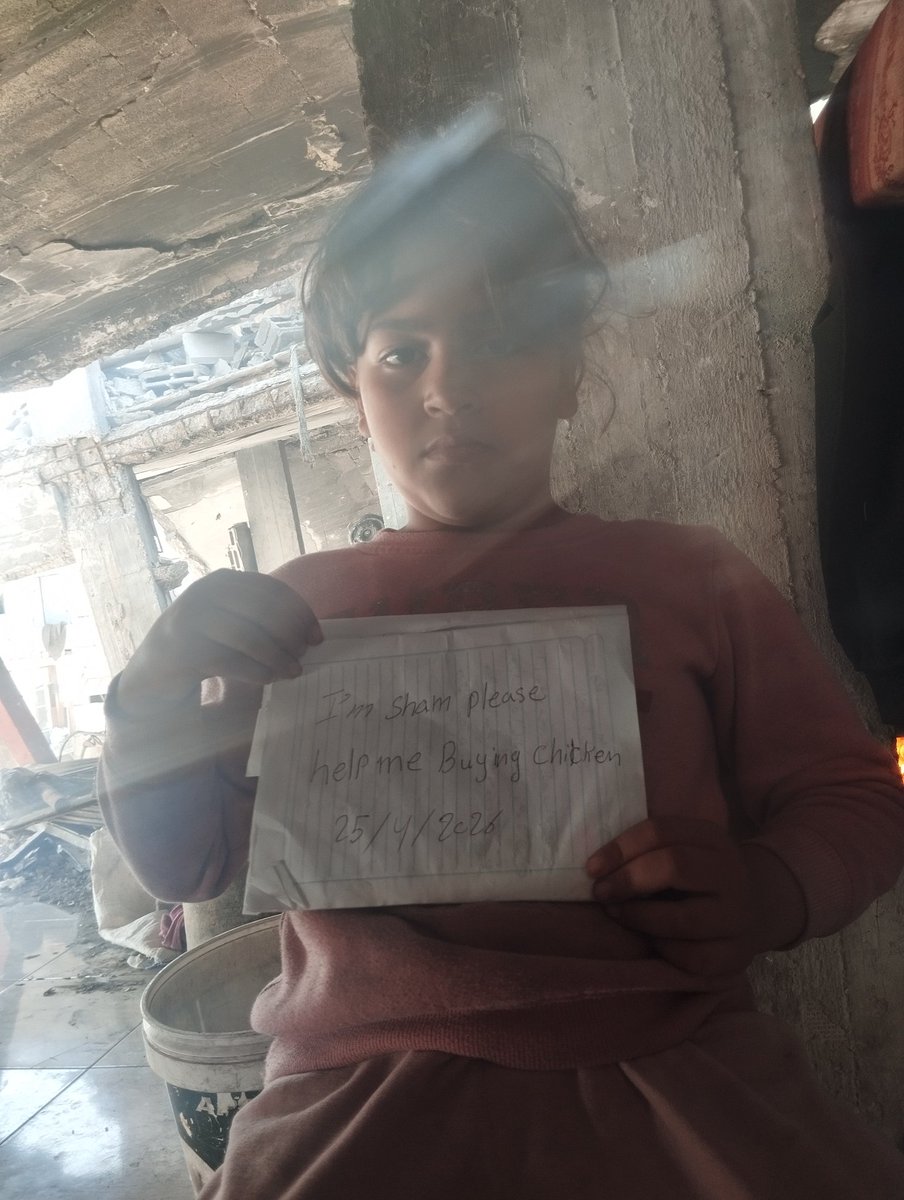 EslamShath36489's tweet image. Hello again, thank God for a new beginning My children asked me today about a dish they love, chicken 
but I can't afford it because it's expensive—£50. We would be grateful for any contribution, even a small one. 
Please donate and share.
#Gaza #Donations #family #HelpFindMe