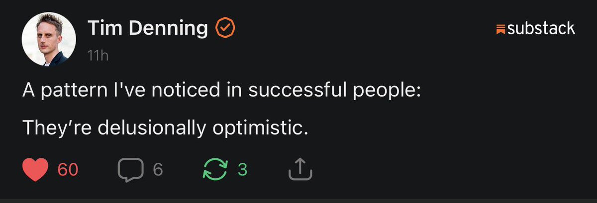 Delusional optimists are the real winners