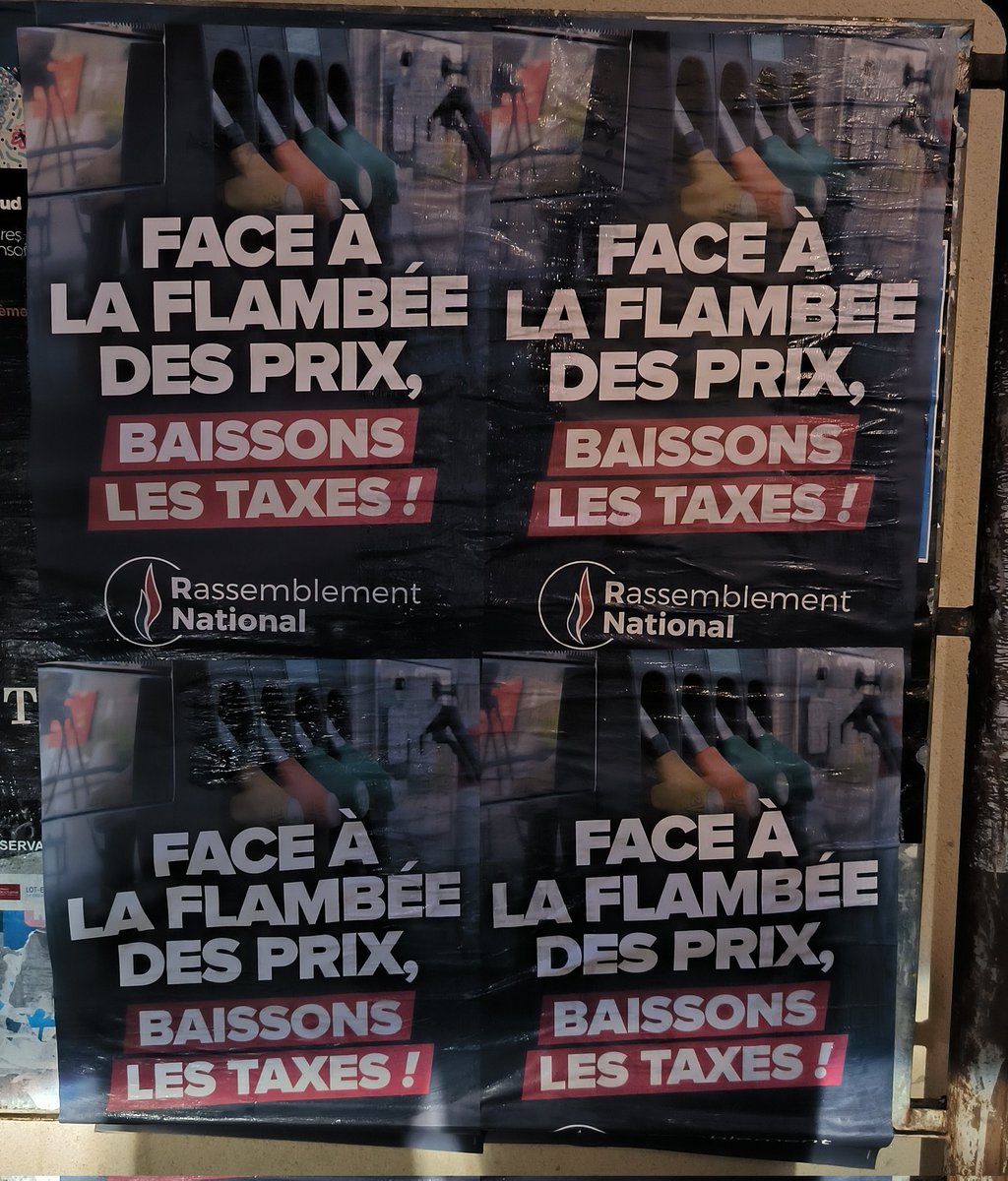 🇨🇵 Séance collage ce matin à Bruch et Feugarolles pour le <a href="/RNLotetGaronne/">Rassemblement National du Lot-et-Garonne</a>