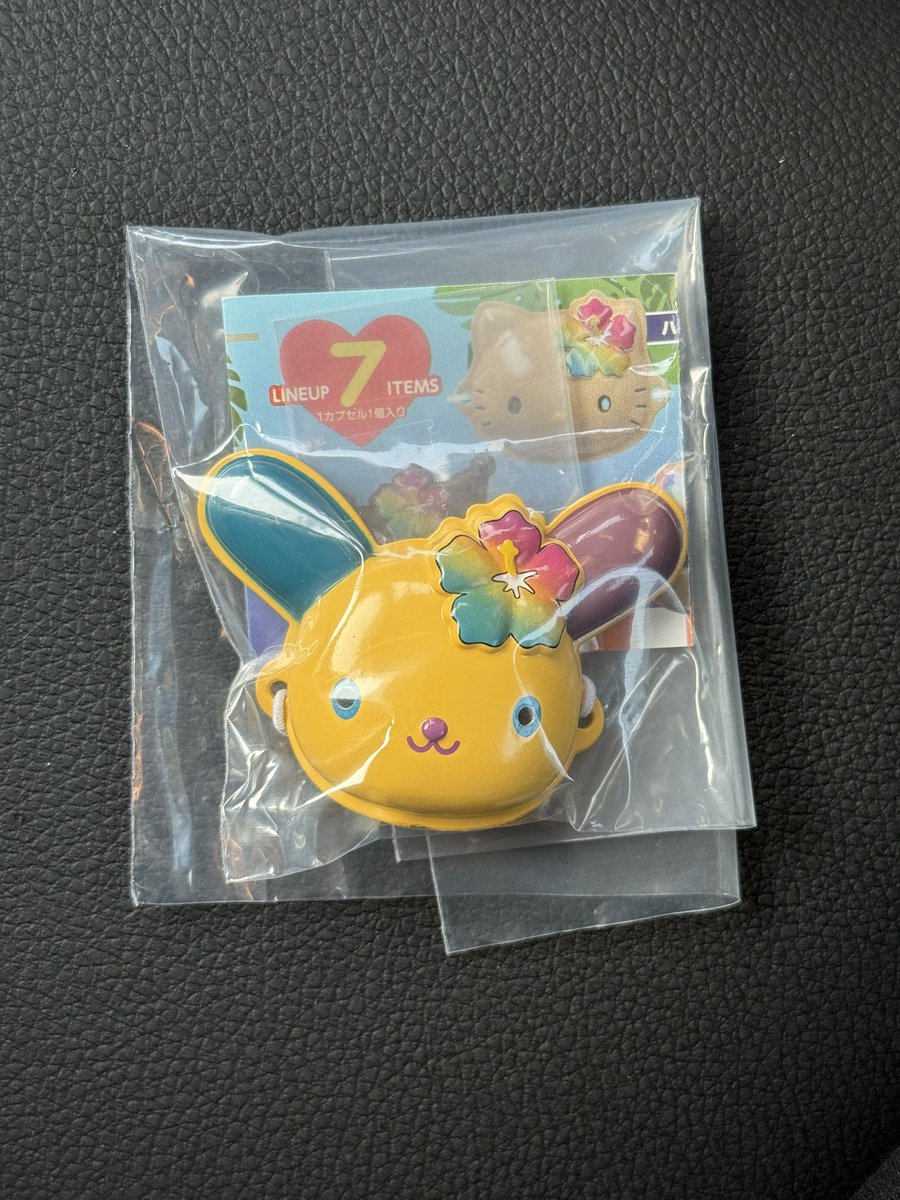 KJ970331's tweet photo. サンリオキャラクターズ ミニチュア おめん コレクション　ガチャ　交換

【譲】　ウサハナ

【求】　キティ

郵送での交換希望です
条件合う方dmください🙇 https://t.co/y0Wqp50T69