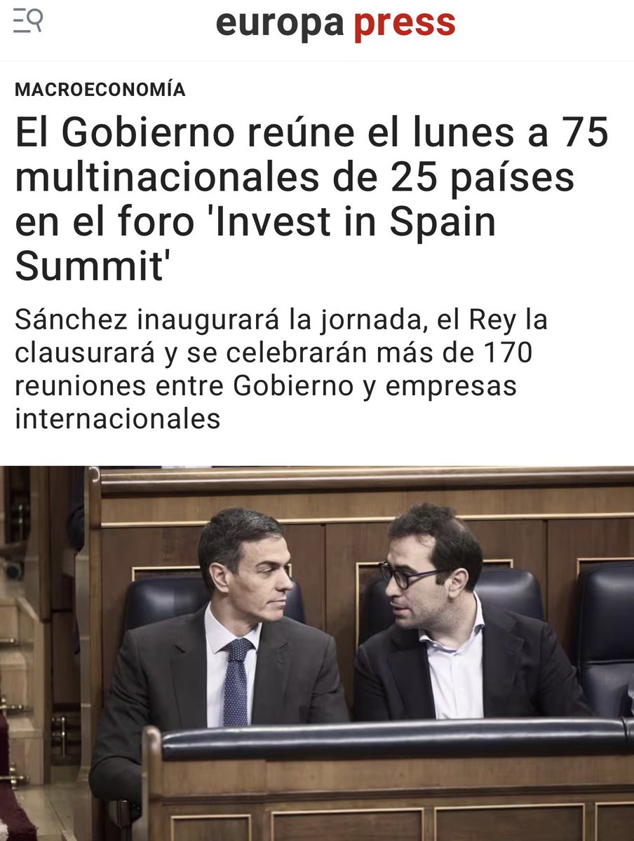 Prepárense el lunes que a lo mejor The Ojete nos saca otra “gran exclusiva” fake para tapar el éxito internacional de este Gobierno 😂😂😂