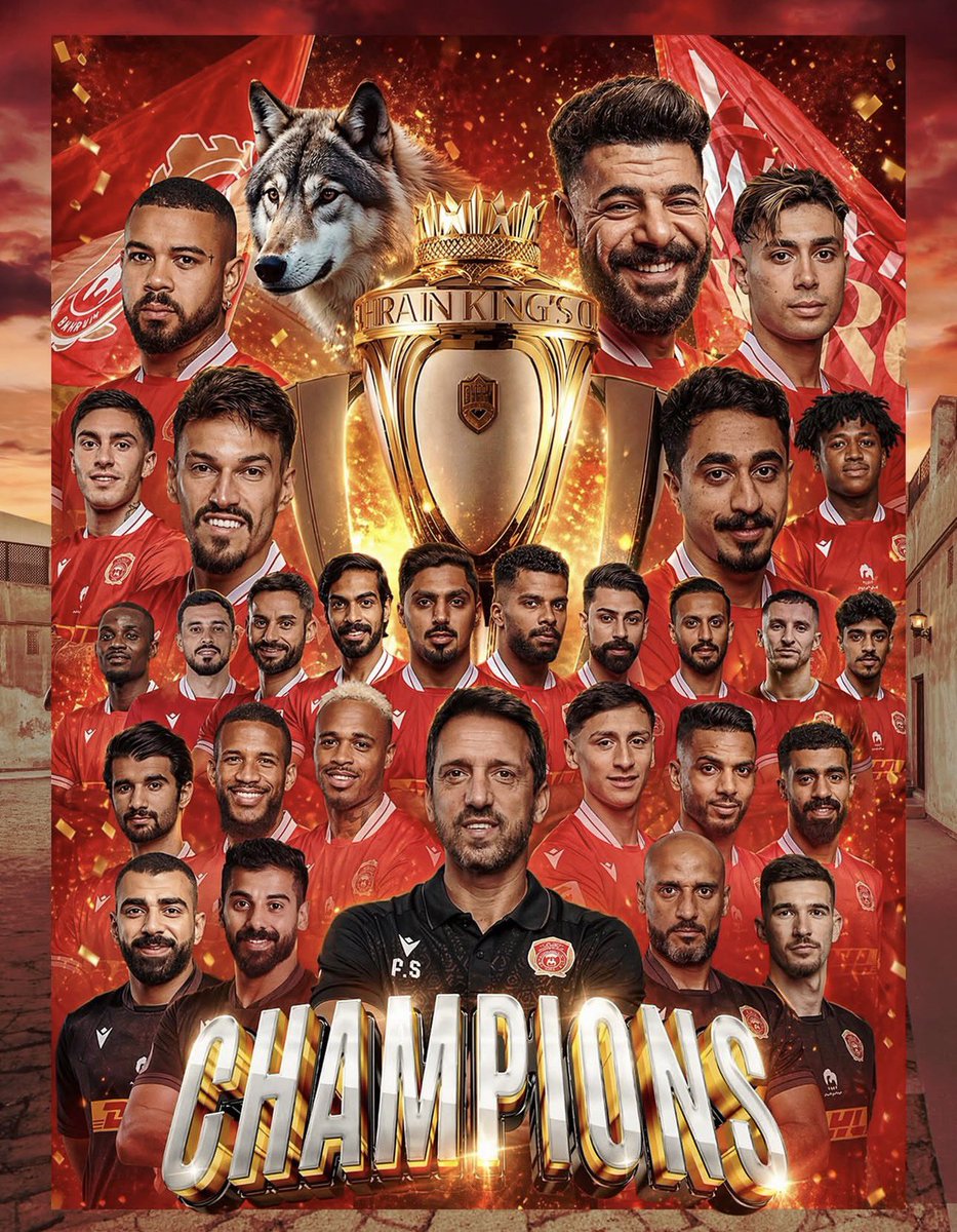 aldasmal's tweet photo. ألف مبرووووووك لأبطال وعشاق النا��ي الكبير #نادي_المحرق العز والفخر فوزه بكأس جلالة الملك المع��م فالكم الدوري يا أبطال ❤️❤️❤️❤️❤️❤️ https://t.co/fNIuAzNXnl