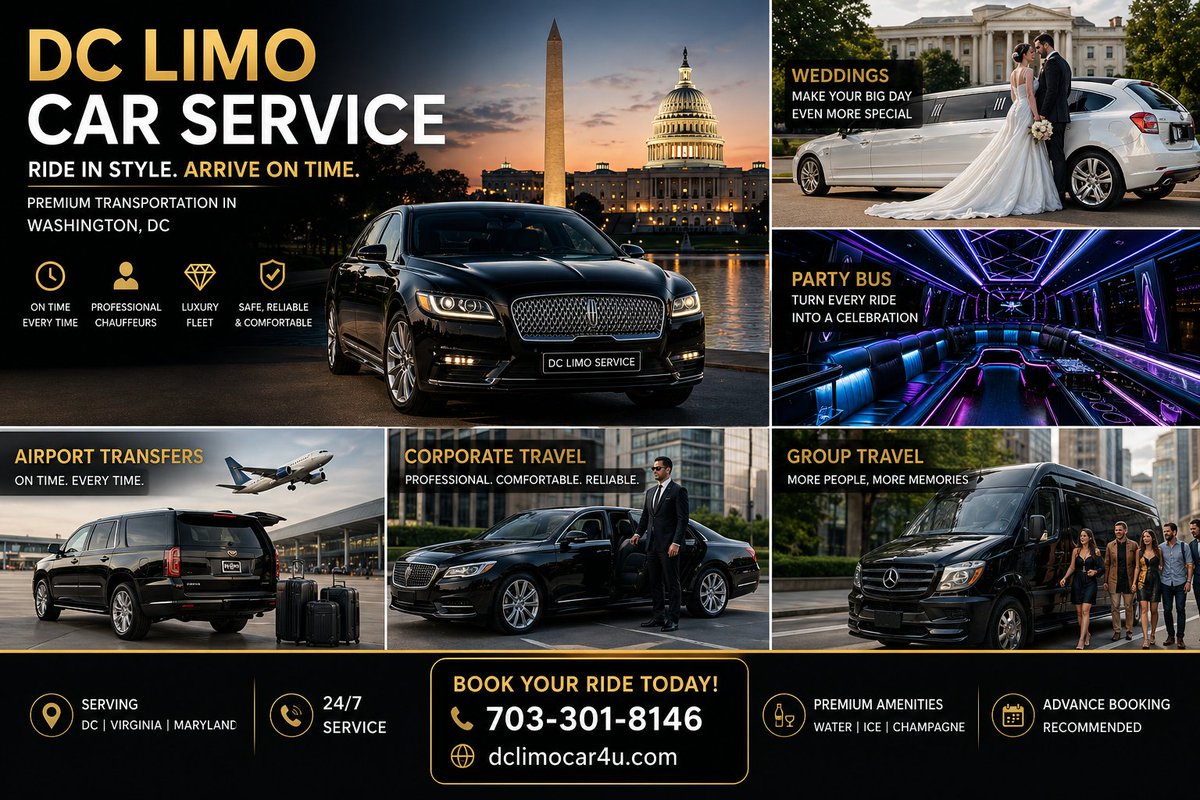 Luxury limo service in Washington, DC